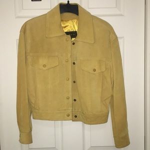 Danier Mustard Suede Jacket